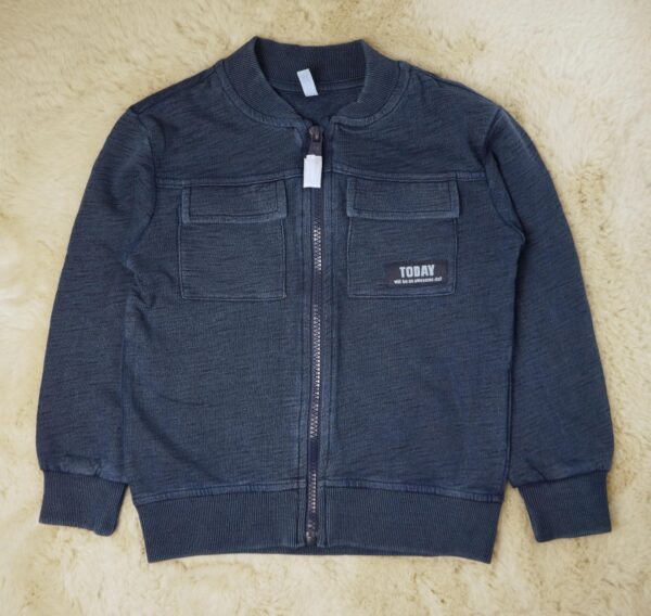 zip Trui Navy blauw