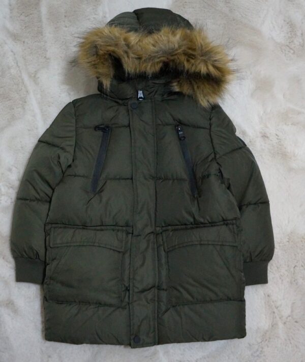 Winterjas met Capuchon en Imitatiebont - 116 / 164