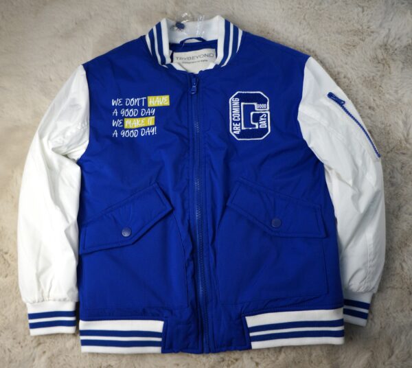 Sportjas Blauw/Wit 128