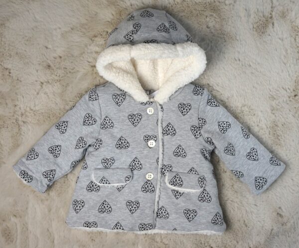 grijs baby jas- 62