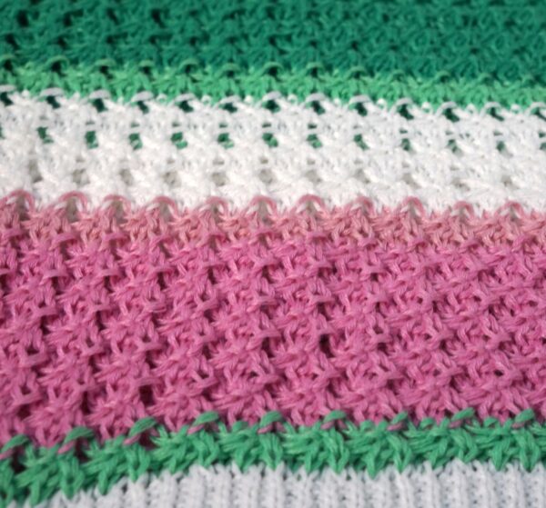 Roze/Groen/Wit Vest - Afbeelding 3