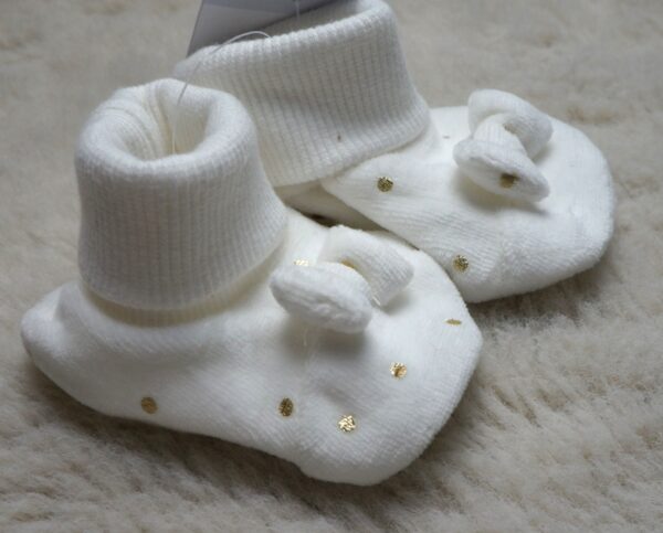 Schattige Witte Babyslofjes met Strikjes - Afbeelding 2